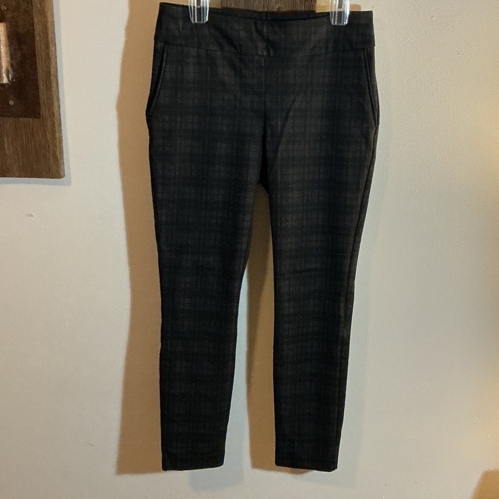 Plaid Black and Gray Pants